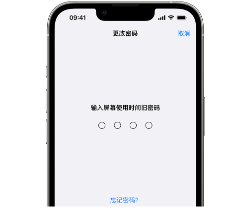 安次iPhone屏幕维修分享iPhone屏幕使用时间密码忘记了怎么办 