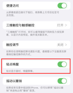 安次苹果授权维修站分享iPhone轻点无法唤醒怎么办 