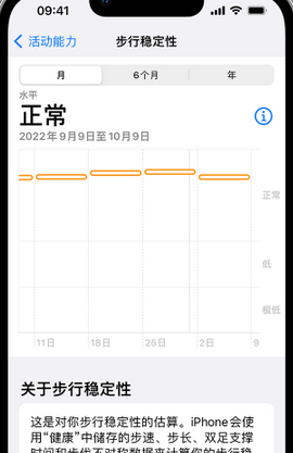 安次iPhone手机维修如何在iPhone开启'步行稳定性通知'